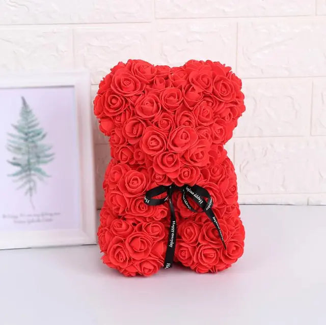 Artificial Rose Bear