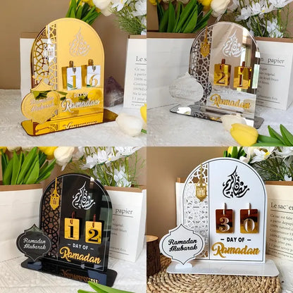 Acrylic Countdown Calendar for Ramadan