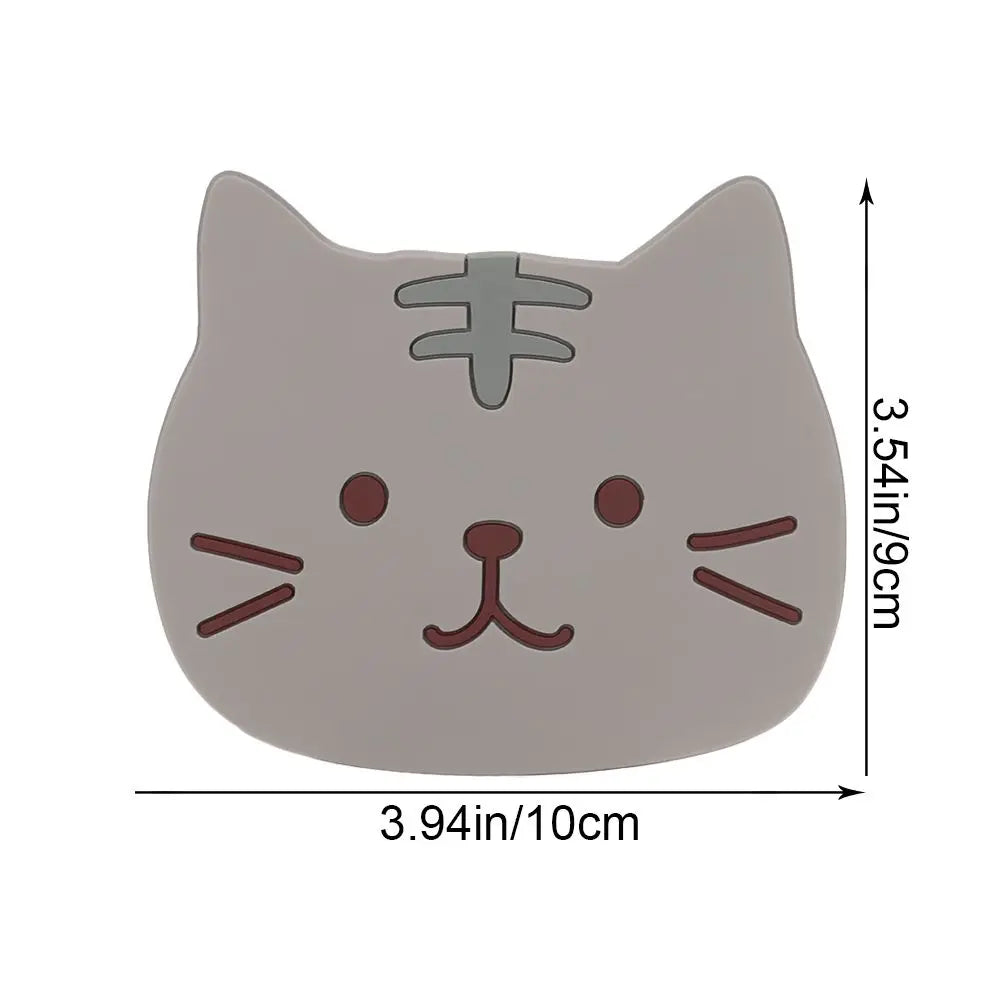 Non-slip Cat Shaped Silicone Cup Mat Holder