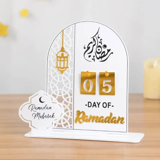 Acrylic Countdown Calendar for Ramadan