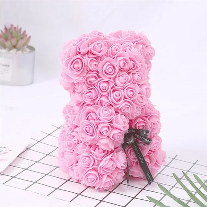 Artificial Rose Bear