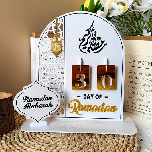 Acrylic Countdown Calendar for Ramadan