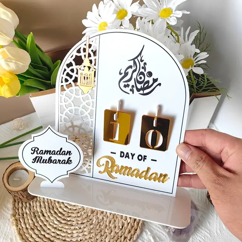 Acrylic Countdown Calendar for Ramadan