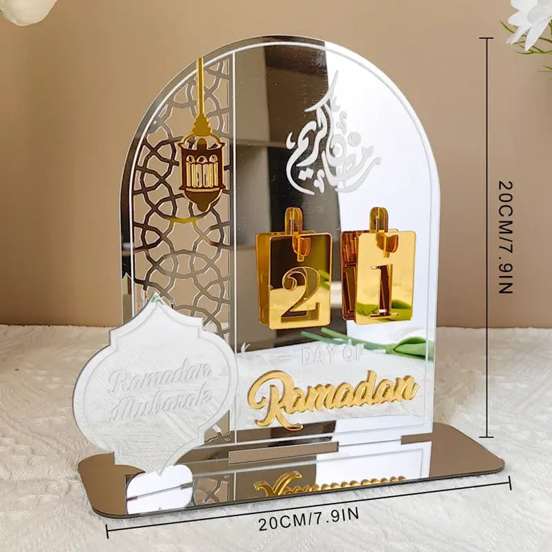 Acrylic Countdown Calendar for Ramadan