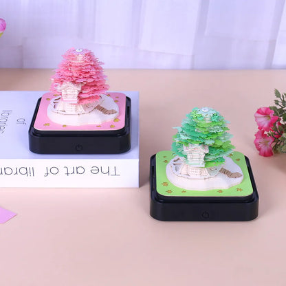 Omoshiroi Block 3D Notepad Sakura Treehouse