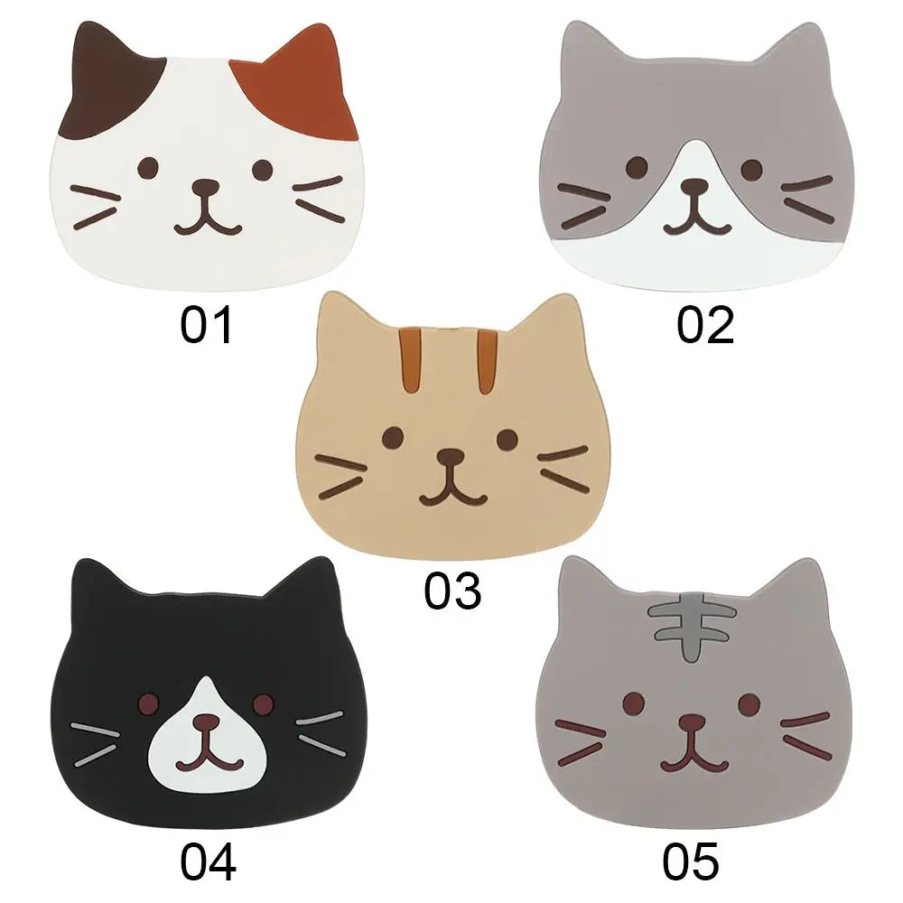 Non-slip Cat Shaped Silicone Cup Mat Holder